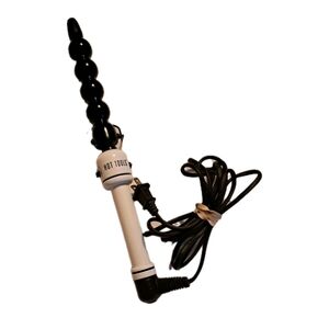 Hot Tools Curling Wand with White Handle and Black Barrel EUC